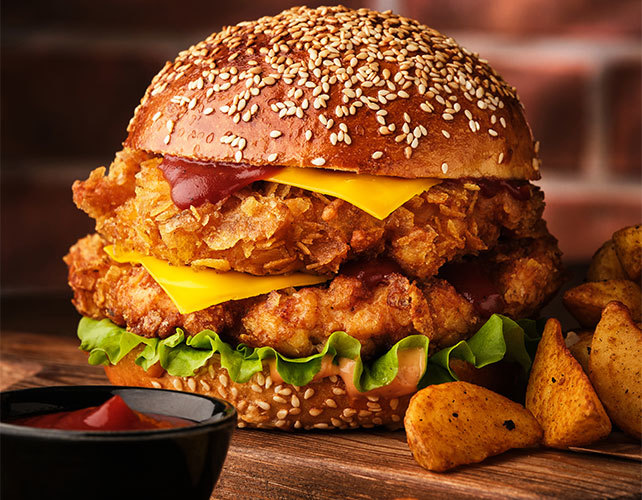 Order Chicken Burgers from Popeyes Pizza